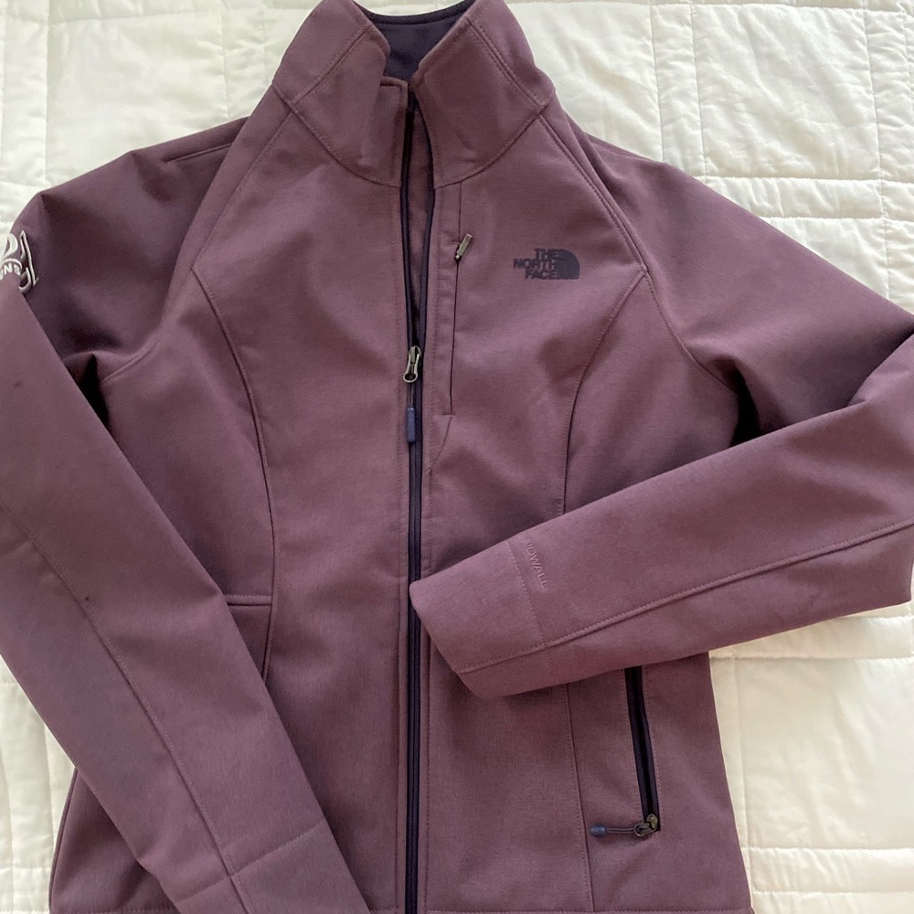 NWT North Face Purple Jacket (monogramed sleeve)